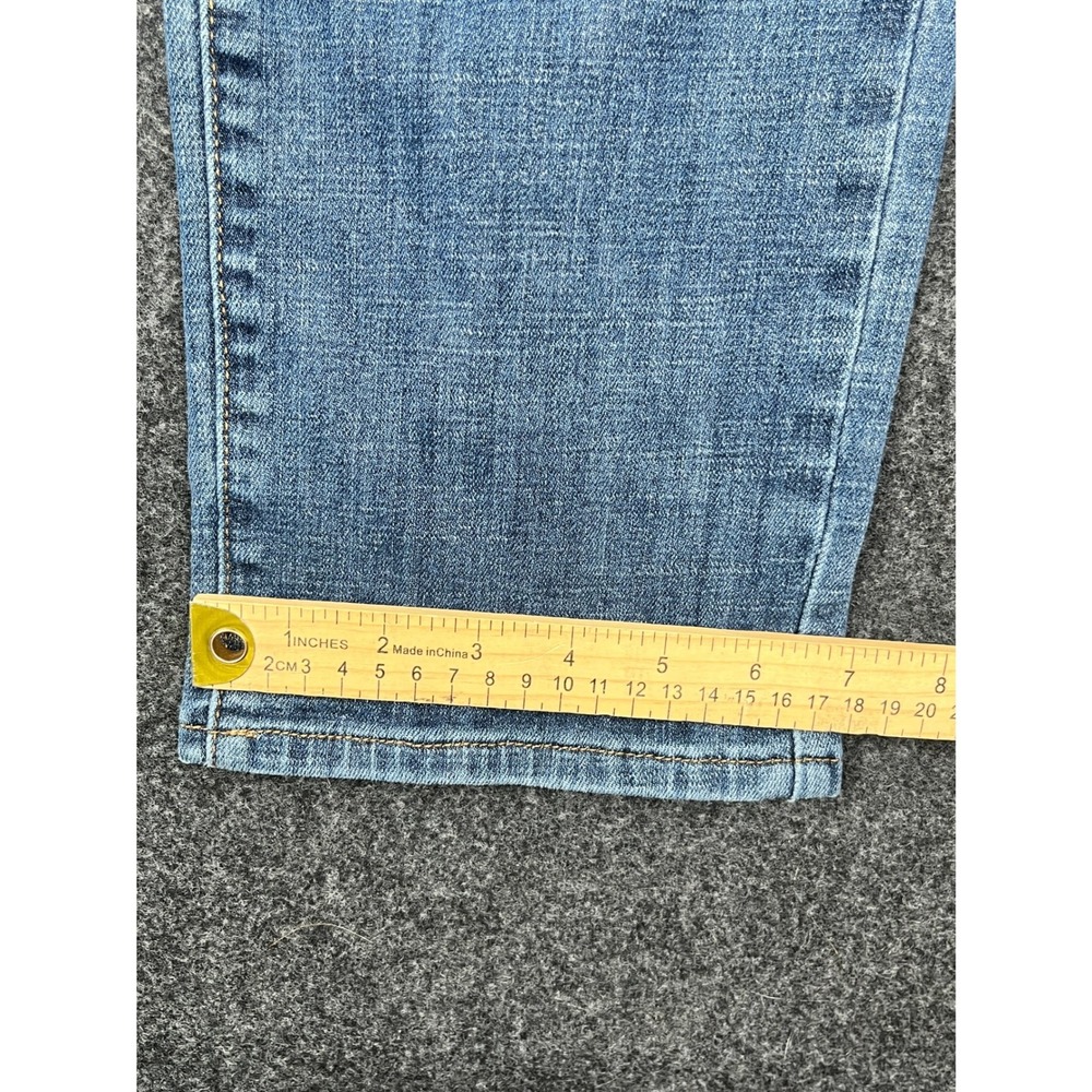 Lucky Brand 221 Straight Leg Jeans Mens 34x32 Medium Wash Blue Denim Y2K Fade - Picture 8 of 12